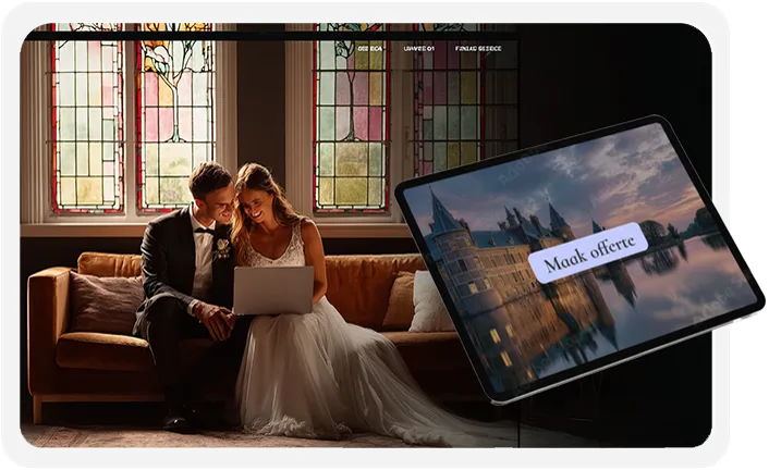 Constell offertes maken met branded offerte en tabletweergave voor gasten