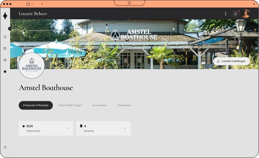 Een arrangement van Amstel Boathouse in Constell