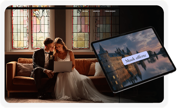 Constell offertes maken met branded offerte en tablet weergave voor gasten